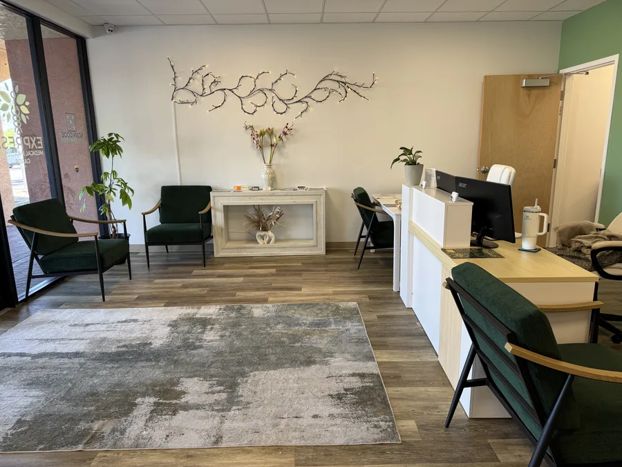 Express Med Card waiting area in Bonita Springs